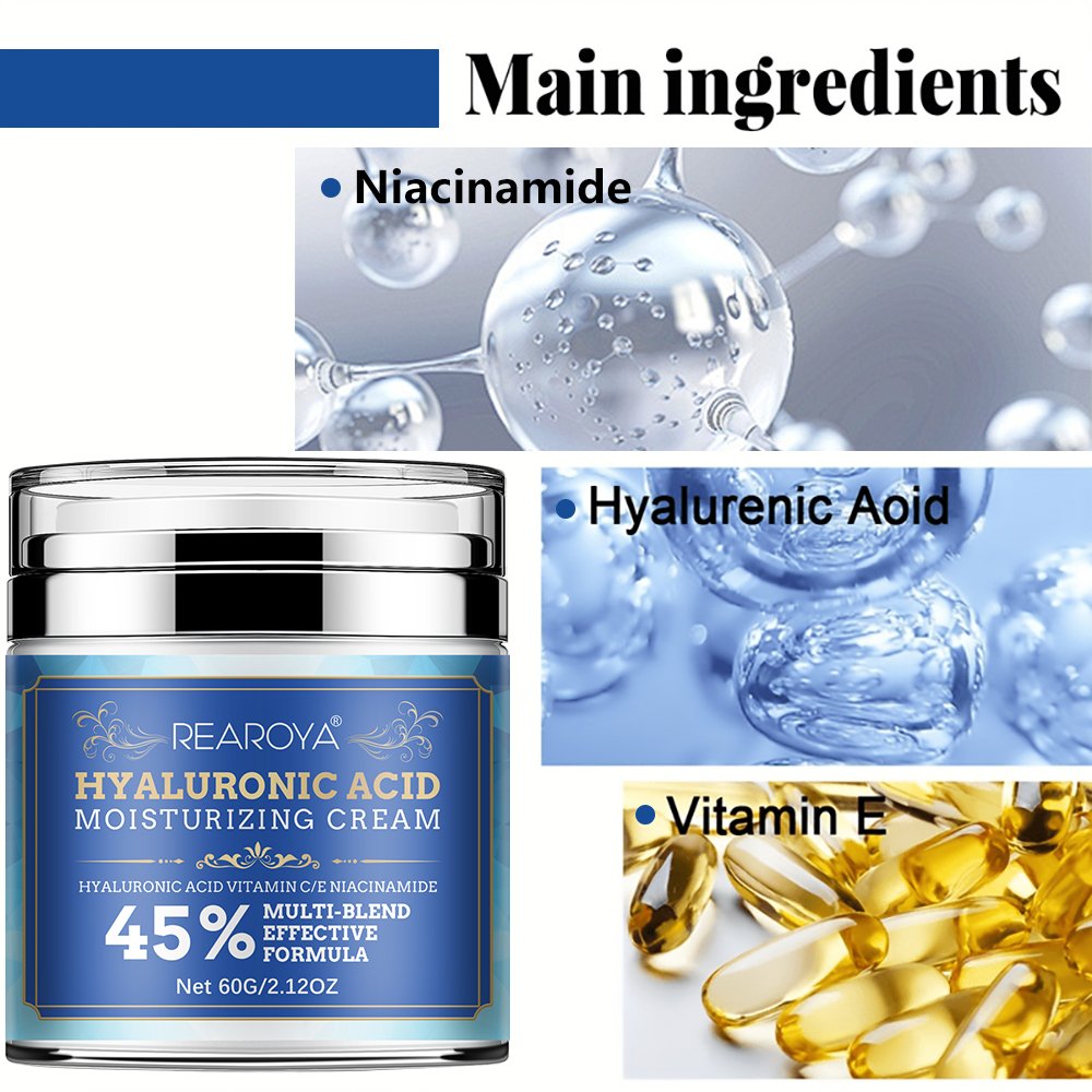 Private label hyaluronic acid moisturizing face cream long-term facial moisturizing cream