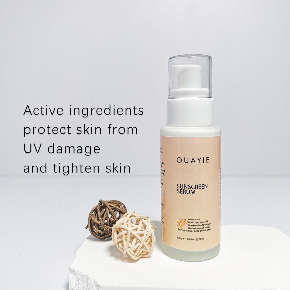 BLIW Private Label UV Protection Beauty SPF 50 Moisturizing Hydrating Broad Spectrum Acne Sensitive Face Sunscreen Serum
