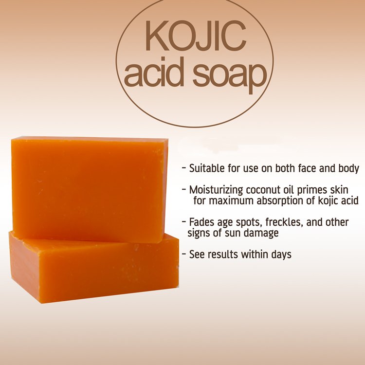 Wholesale 100% Natural Kojic Acid Soap Skin Lighting Soap Organic Goat Milk Acne Soap