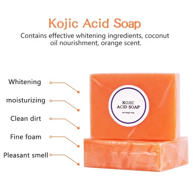 Wholesale 100% Natural Kojic Acid Soap Skin Lighting Soap Organic Goat Milk Acne Soap