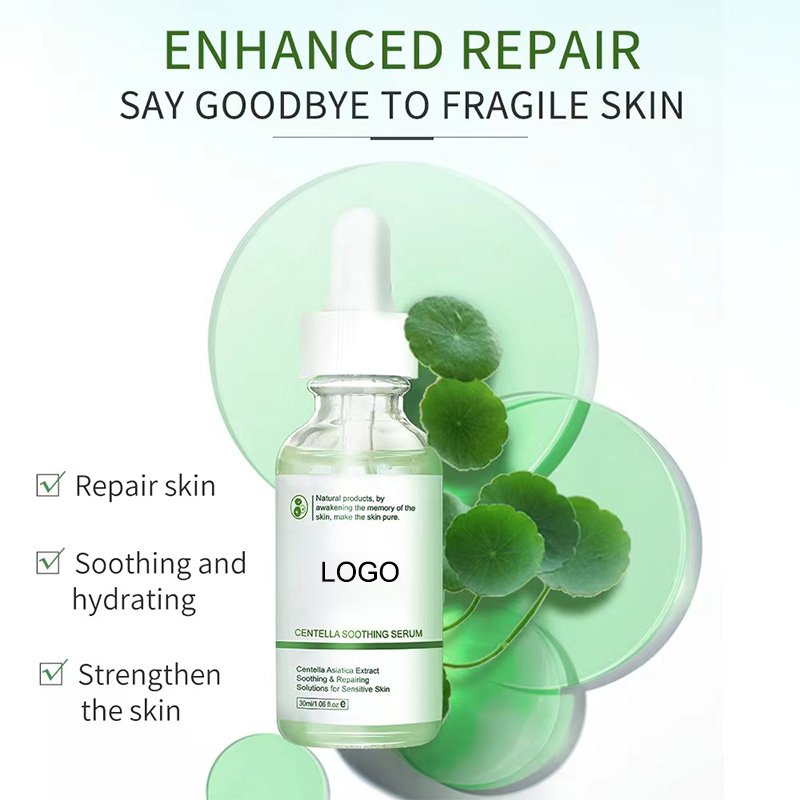 OEM Fast Fade Redness Anti Allergy Centella Soothing Face Cream and Serum Private Label Moisturizing Hydrating Repairing Cream