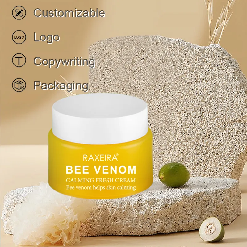 Private Label Natural Bee Venom Treatment Cream Manuka Honey Moisturizing Face Cream Wholesale Bee Venom Cream
