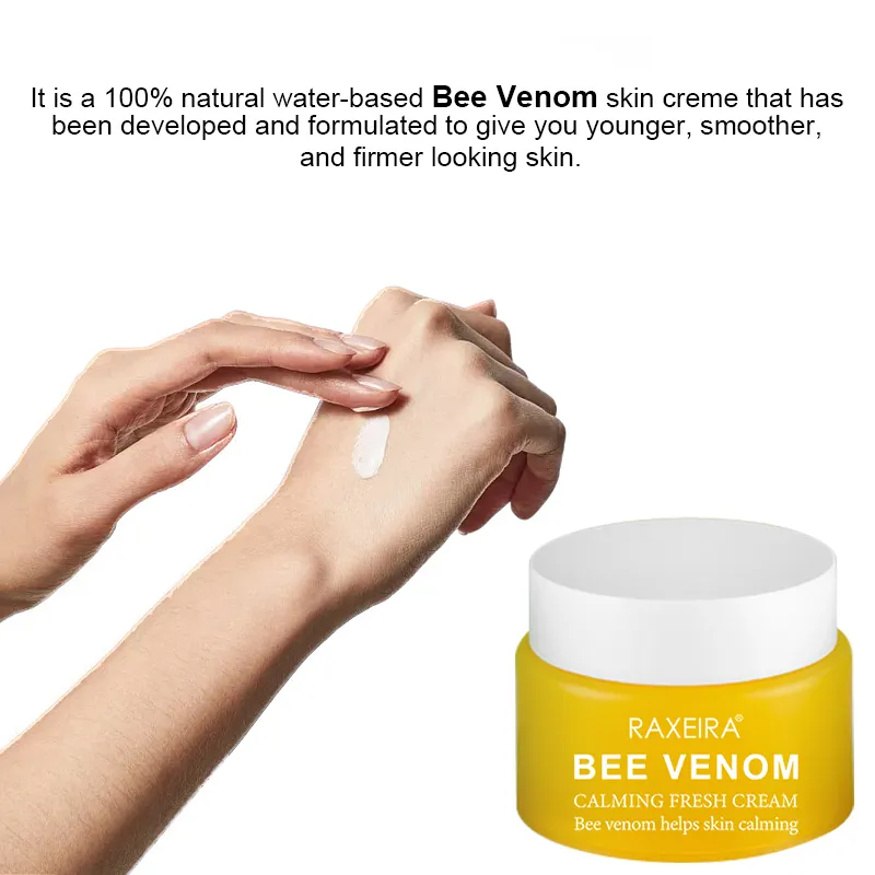 Private Label Natural Bee Venom Treatment Cream Manuka Honey Moisturizing Face Cream Wholesale Bee Venom Cream