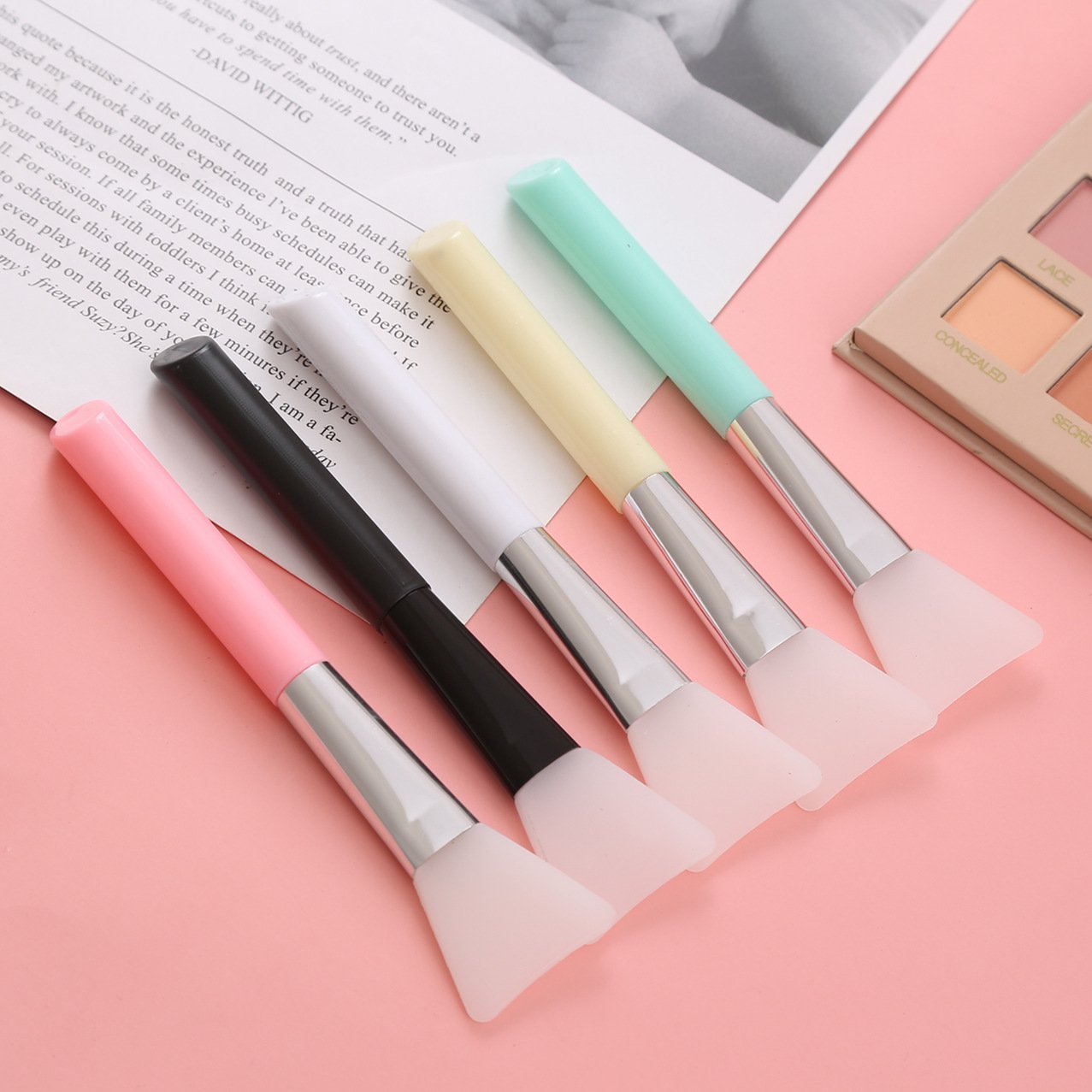 Popular Skin Face Care Makeup Tool Makeup Mask Brush Silicone Facial Mud Mask Applicator Brush Face Mask Brush Wholesale
