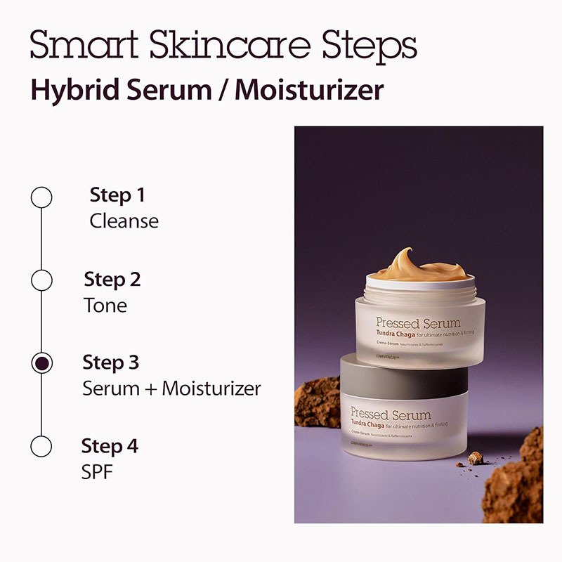 CARVENCHY Pressed Serum Chaga Mushroom Advanced Skin Tightening Cream Face Tightening Lifting Formula Natural Face Lift