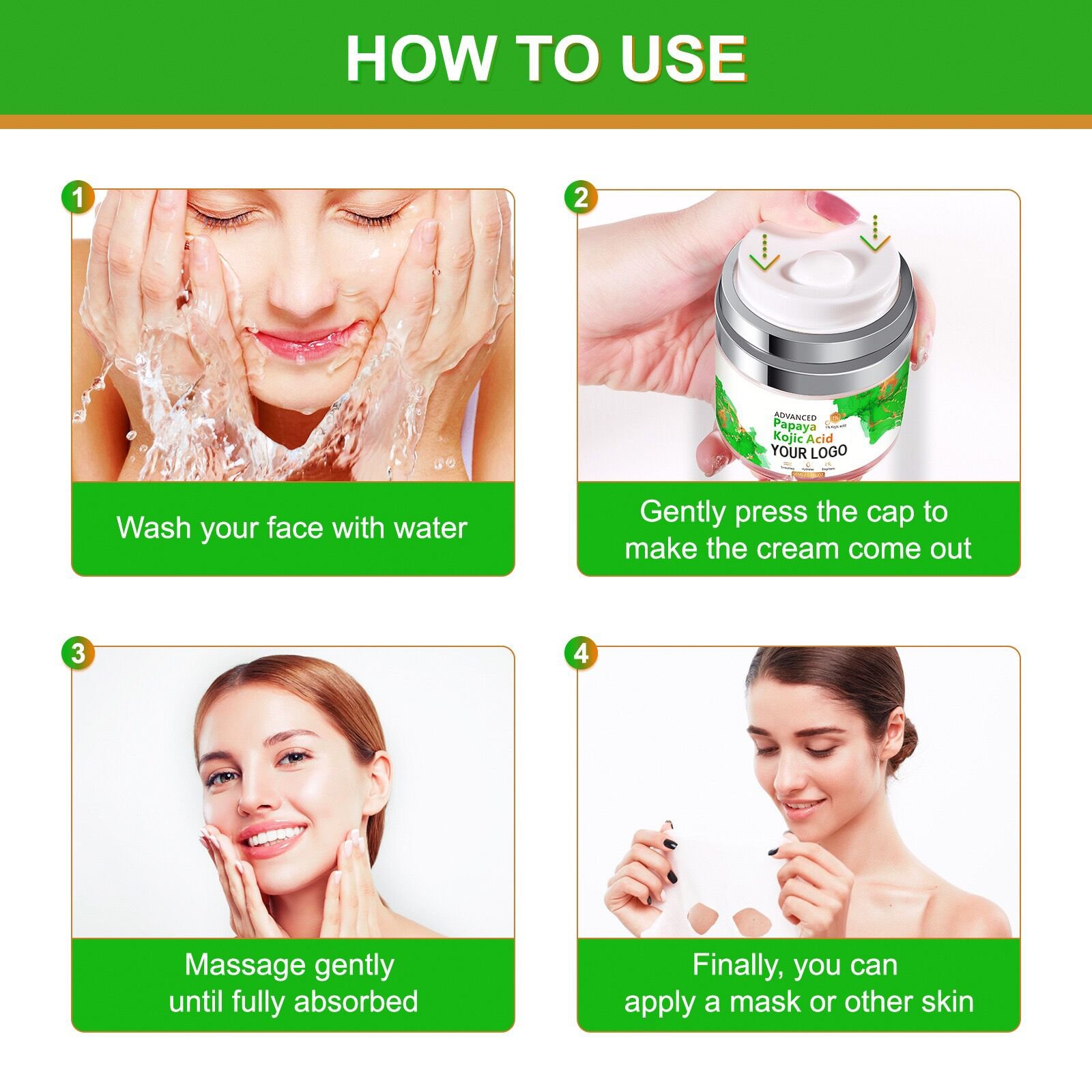 Anti-wrinkle Dubai Best Cream Moisturizing Face Cream for Face Whitening Anti Acne Kojic Acid Brightening Face Cream & Lotion