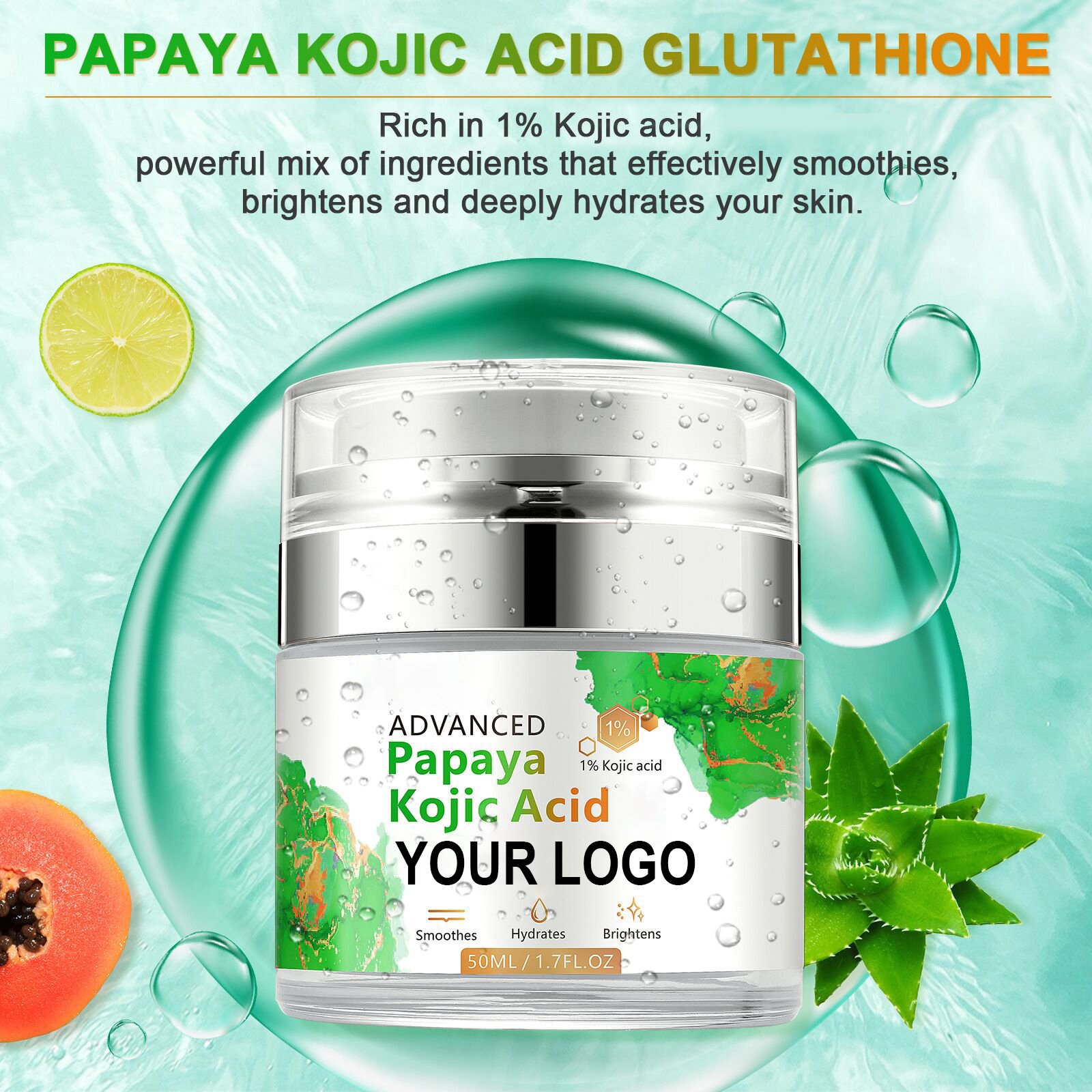Anti-wrinkle Dubai Best Cream Moisturizing Face Cream for Face Whitening Anti Acne Kojic Acid Brightening Face Cream & Lotion