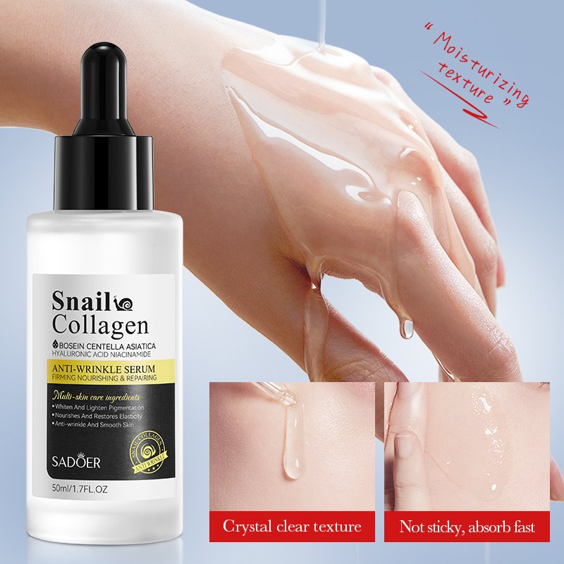 OEM SADOER Private Label Face Cream & Lotion Snail Collagen Anti Wrinkle Anti Aging Repair Nourish Whitening Skin Care Products