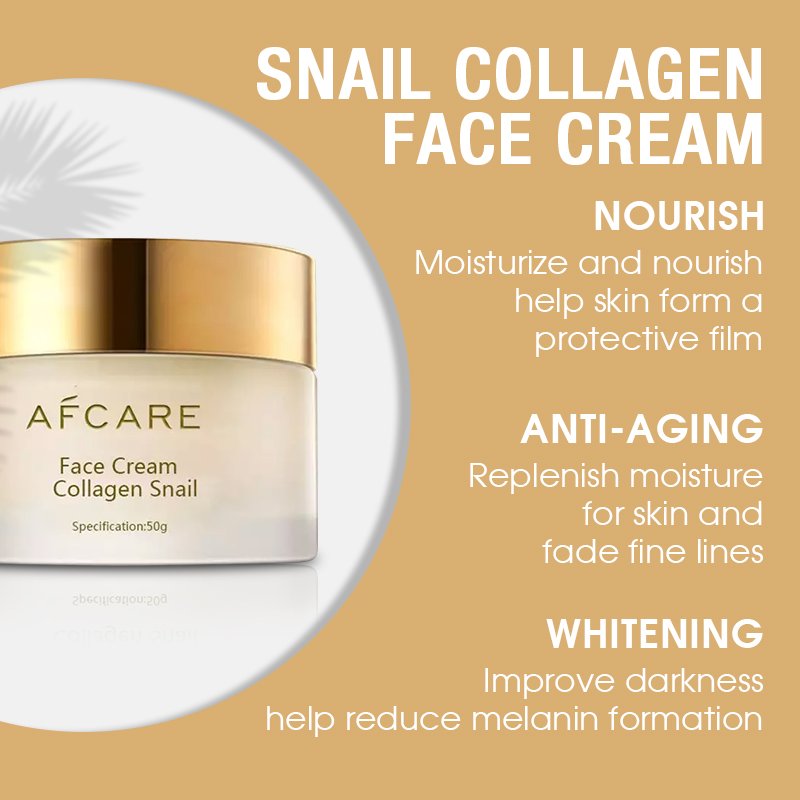 Guangzhou Face Cream Sulfate-Free Moisturizer Lightening and Organic Vitamin C Snail Mucin Anti aging Face Cream