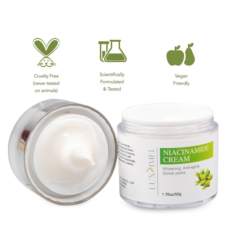 Private Label Face Anti Acne Wrinkle White Whitening Day Moisturizer Niacinamide Cream
