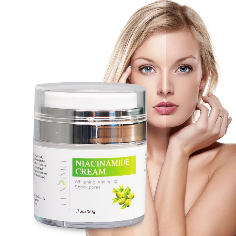 Private Label Face Anti Acne Wrinkle White Whitening Day Moisturizer Niacinamide Cream