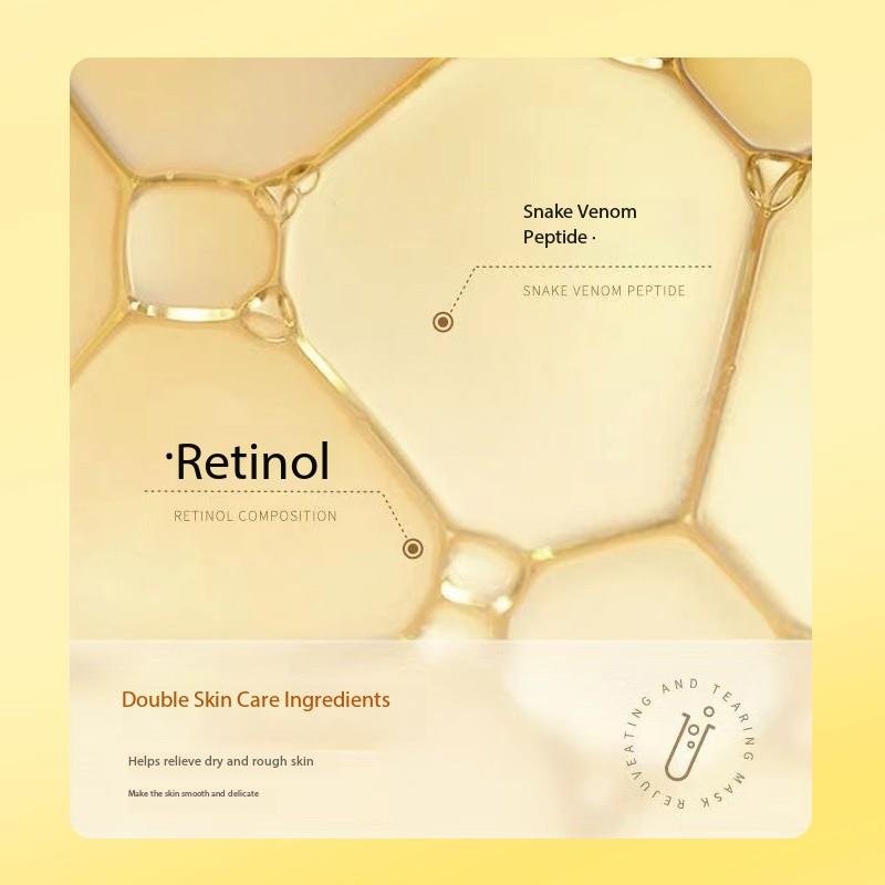 Retinol Gold Mask 6g*10 Snake Venom Peptide Cream facial OEM Skincare Wholesale Beauty Factory Price