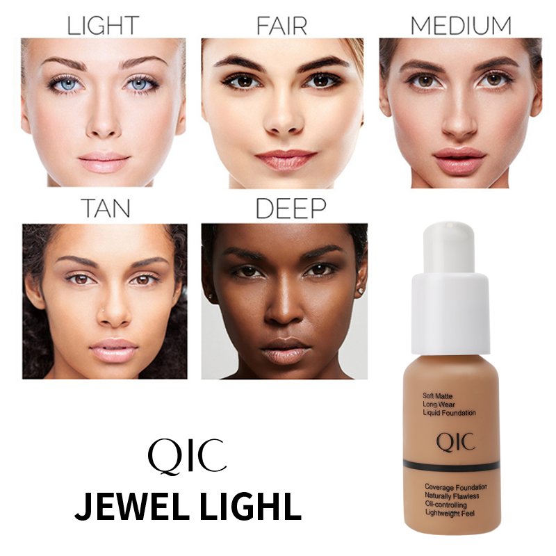 Liquid Foundation concealer waterproof makeup fit me cushion round clear foundation pump head cosmetics bottle face makeup