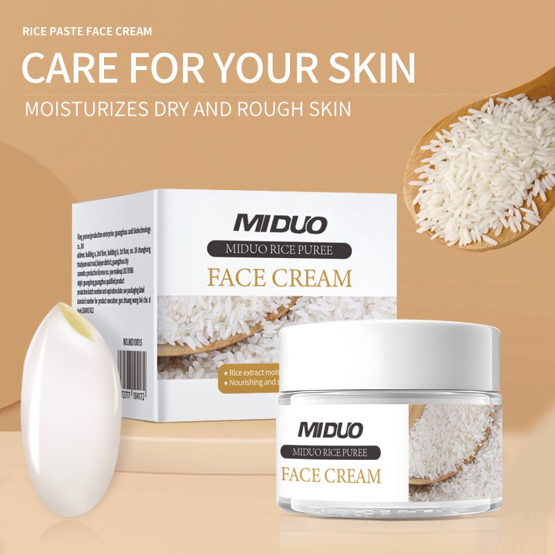 OEM 50G Rice Gold Day Night Moisturizing Anti-aging Anti-freckle Nourishing Beauty Gel Whitening Face Cream For Skin Whitening