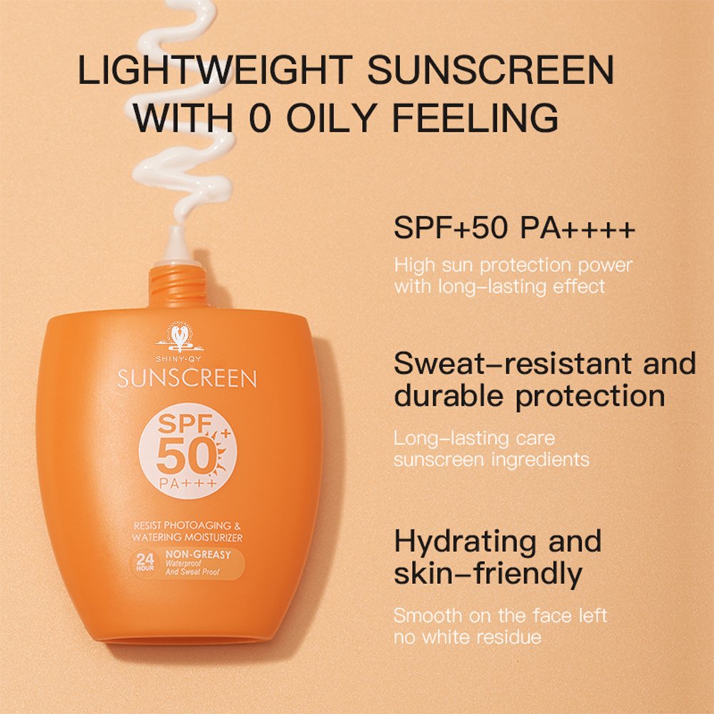 Wholesale Natural Tinted Lightweight Sun Protection Facial Moisturizer Whitening Organic Sunscreen Spf 50 Face Cream