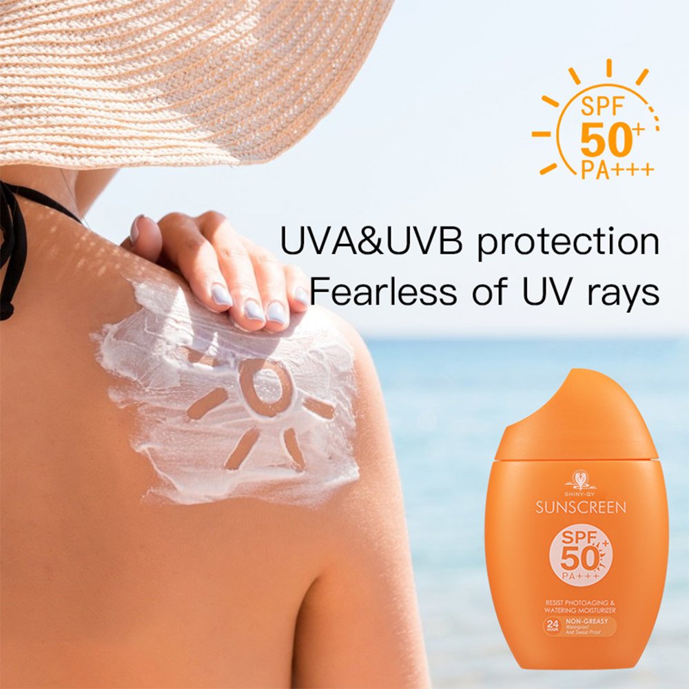 Wholesale Natural Tinted Lightweight Sun Protection Facial Moisturizer Whitening Organic Sunscreen Spf 50 Face Cream