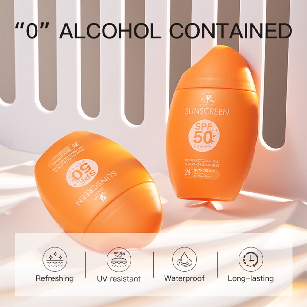 Wholesale Natural Tinted Lightweight Sun Protection Facial Moisturizer Whitening Organic Sunscreen Spf 50 Face Cream