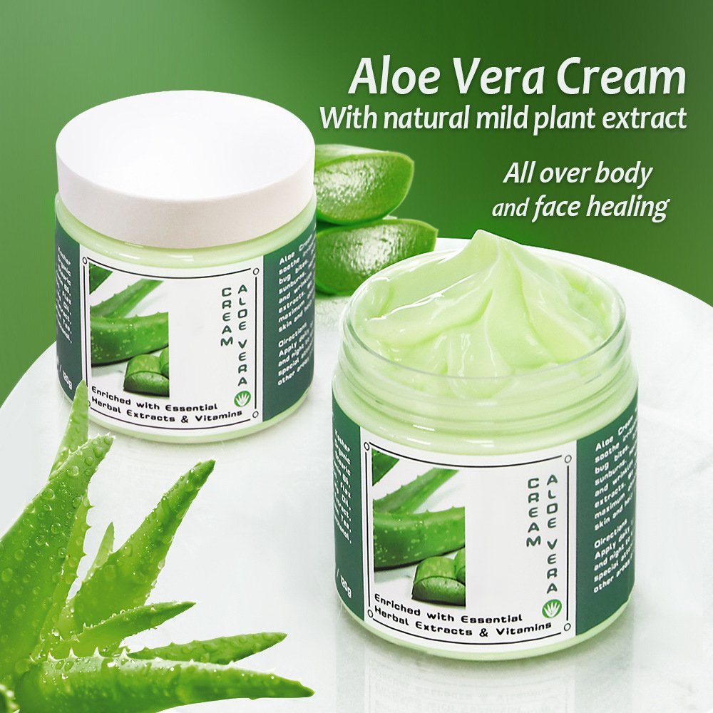 Customization Improve Roughness Dryness Anti-Aging Hydrating Moisturizing Aloe Face Cream