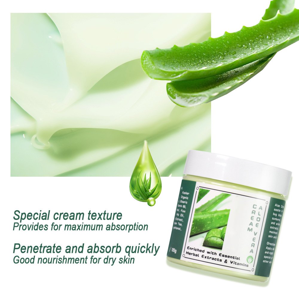 Customization Improve Roughness Dryness Anti-Aging Hydrating Moisturizing Aloe Face Cream