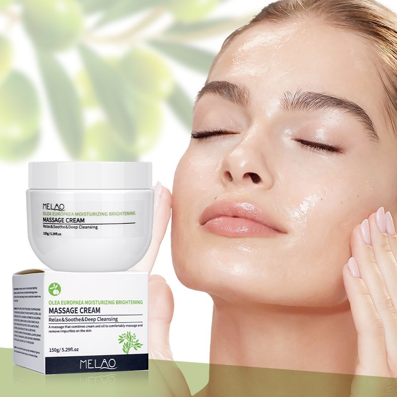 Olea Europara Massage Cream Herbal Brightening Skincare Product Private Label Skin Whitening Anti Aging Moisturizing Face Cream