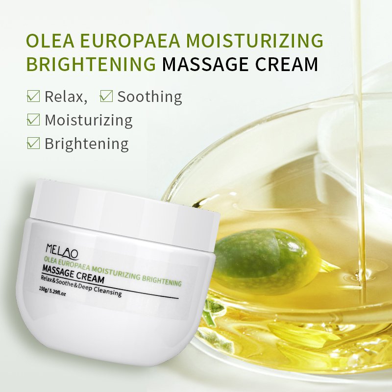 Olea Europara Massage Cream Herbal Brightening Skincare Product Private Label Skin Whitening Anti Aging Moisturizing Face Cream