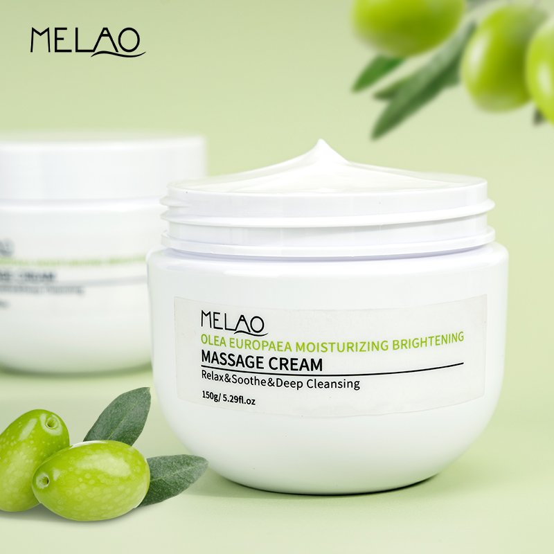 Olea Europara Massage Cream Herbal Brightening Skincare Product Private Label Skin Whitening Anti Aging Moisturizing Face Cream