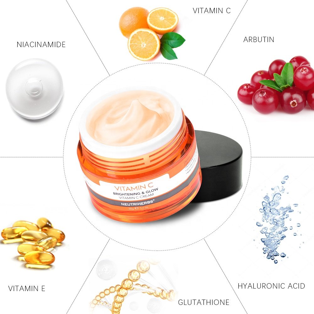 Skin Whitening Glowing Moisturizer Brightening Natural Organic Face Vitamin C Cream Glow Face Cream