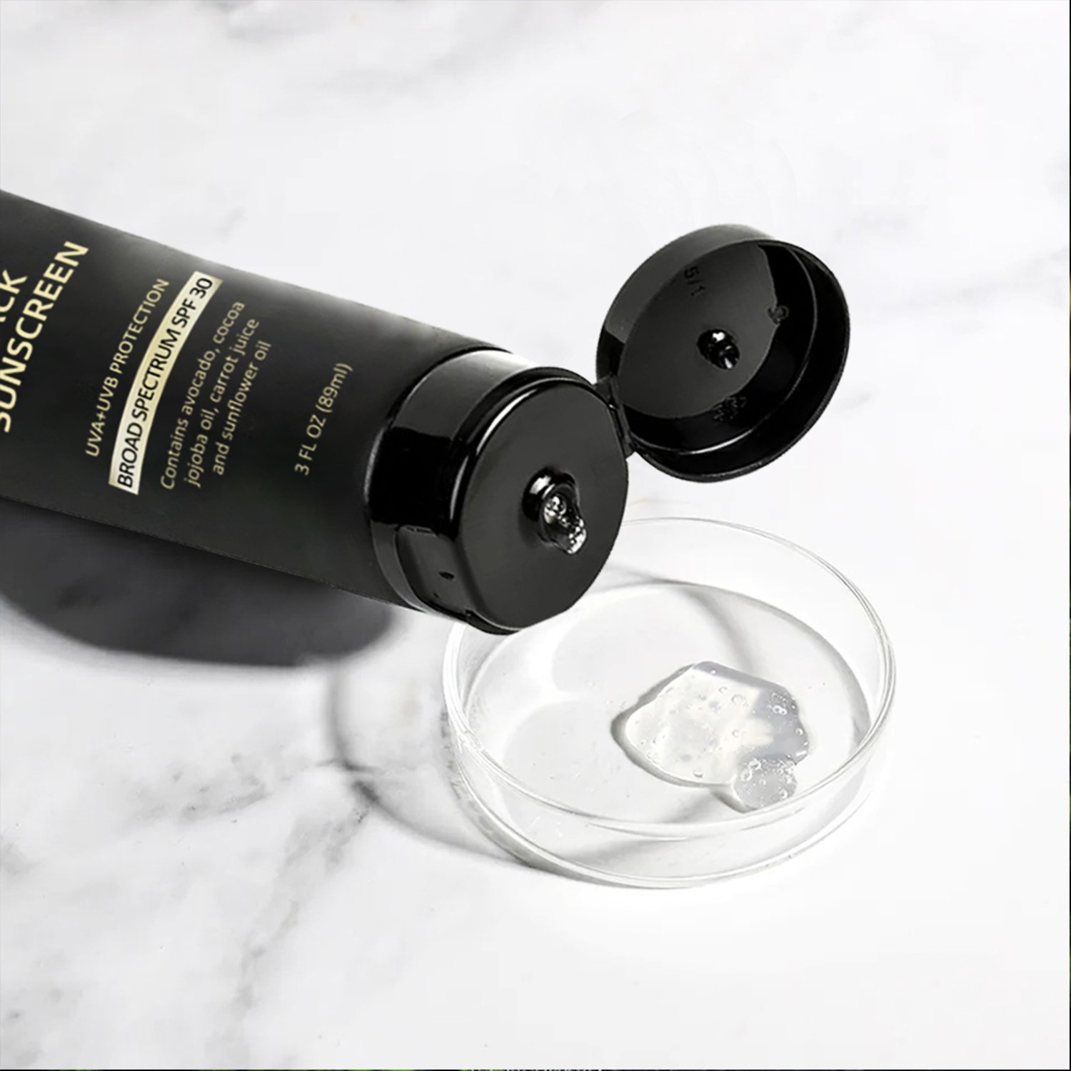 Private Label Organic Mineral Uv Tinted Sunscreen Cream Black Skin Spf 50 Vegan black Sunscreen