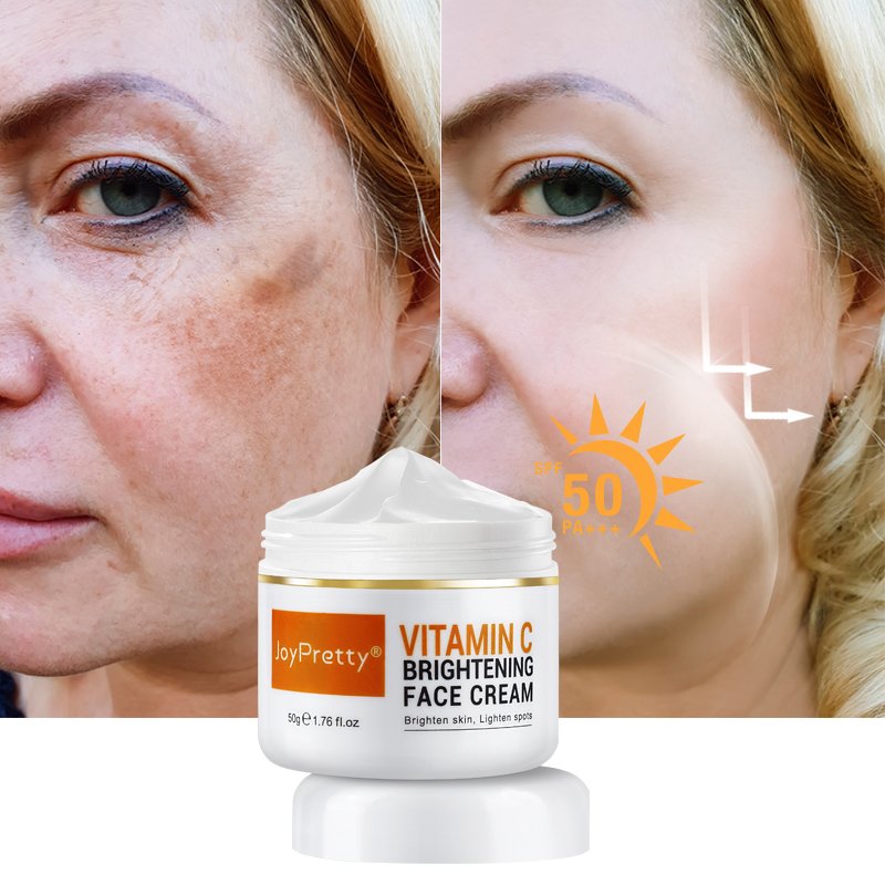 OBM JoyPretty Vitamin C Face Cream Custom Your Logo Whitening Moisturizing Niacinamide Vitamin C Cream for Face