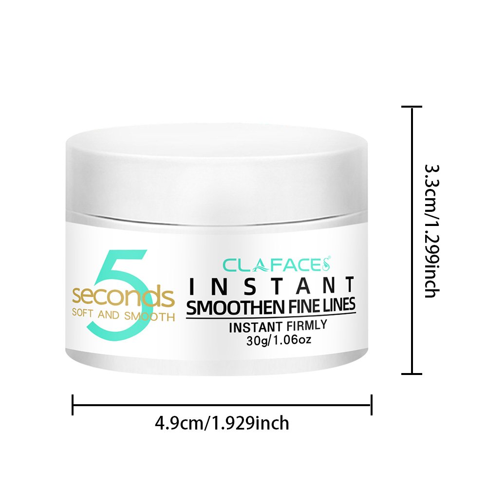 Natural Organic Face Cream 5 Seconds Moisturizing Anti Wrinkle Smoothing Fine Lines Cream