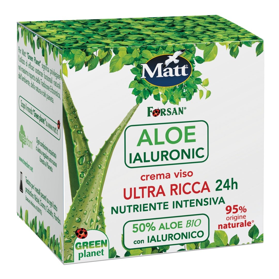 High Quality Aloe Hyaluronic Ultra Rich Face Cream 24H Intensive Nourishing Cream Natural Cosmetic For All Skin Types
