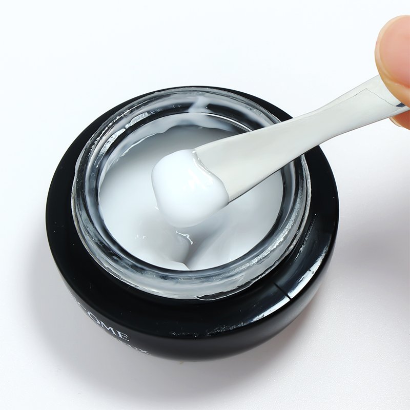 High-quality Stainless Steel Cosmetic Spatula Mini Silver Flat Metal Skincare Makeup Cream Scoop Spoon