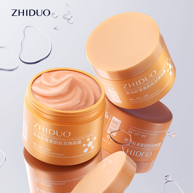 ZHIDUO Moisturizing Vegan Organic Repair Lifting Peptide Anti Wrinkle Astaxanthin Face Firming Cream