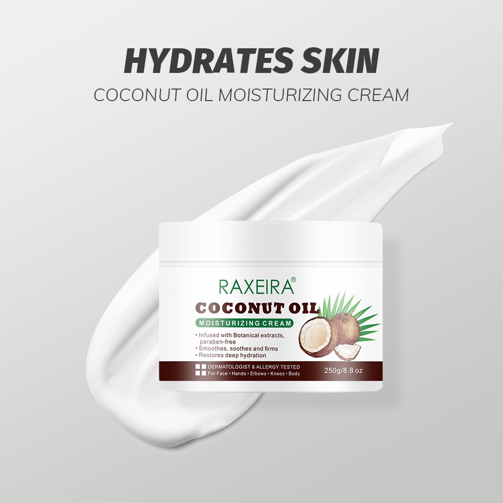Custom Logo Natural cream moisturizing face coconut face cream coconut oil moisturizing cream for face