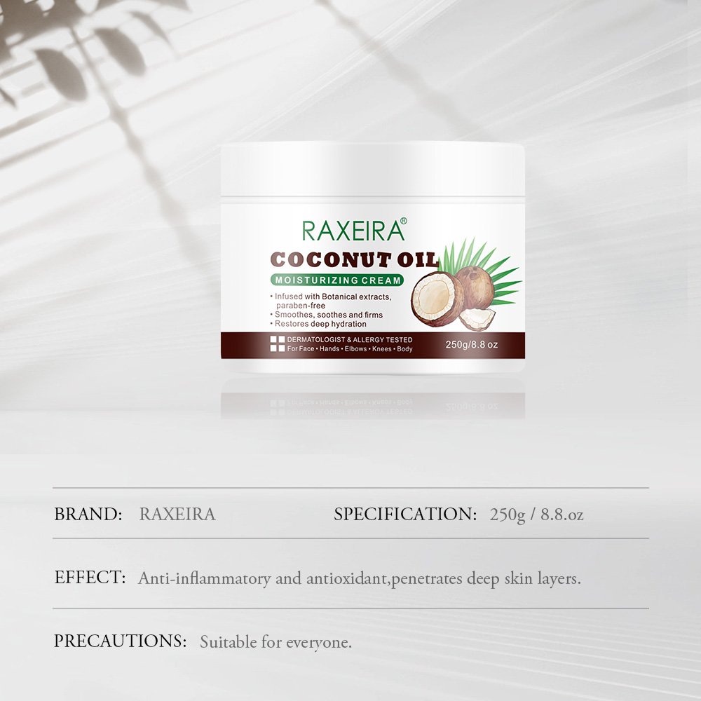 Custom Logo Natural cream moisturizing face coconut face cream coconut oil moisturizing cream for face