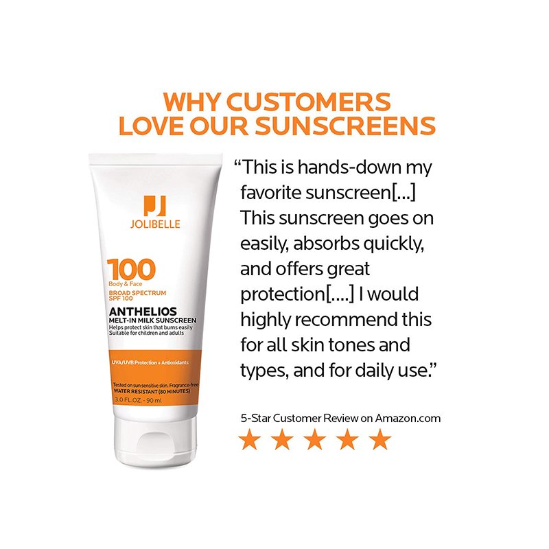 Wholesale Milk Body Face Sunscreen Lotion Broad Spectrum SPF 100 Oxybenzone Octinoxate Free