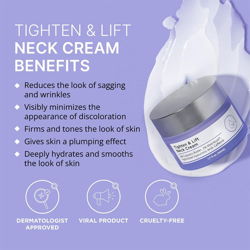Hot Selling Anti-Aging Neck Cream for Tightening Wrinkles Tighten & lift Neck Cream Neck Firming Cream