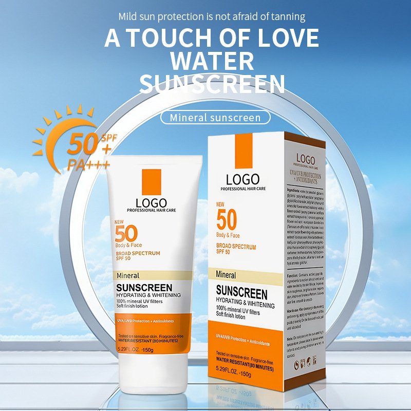 OEM whitening sunscreen spray daily sunscreen korea sunscreen cream spf50 for face and body