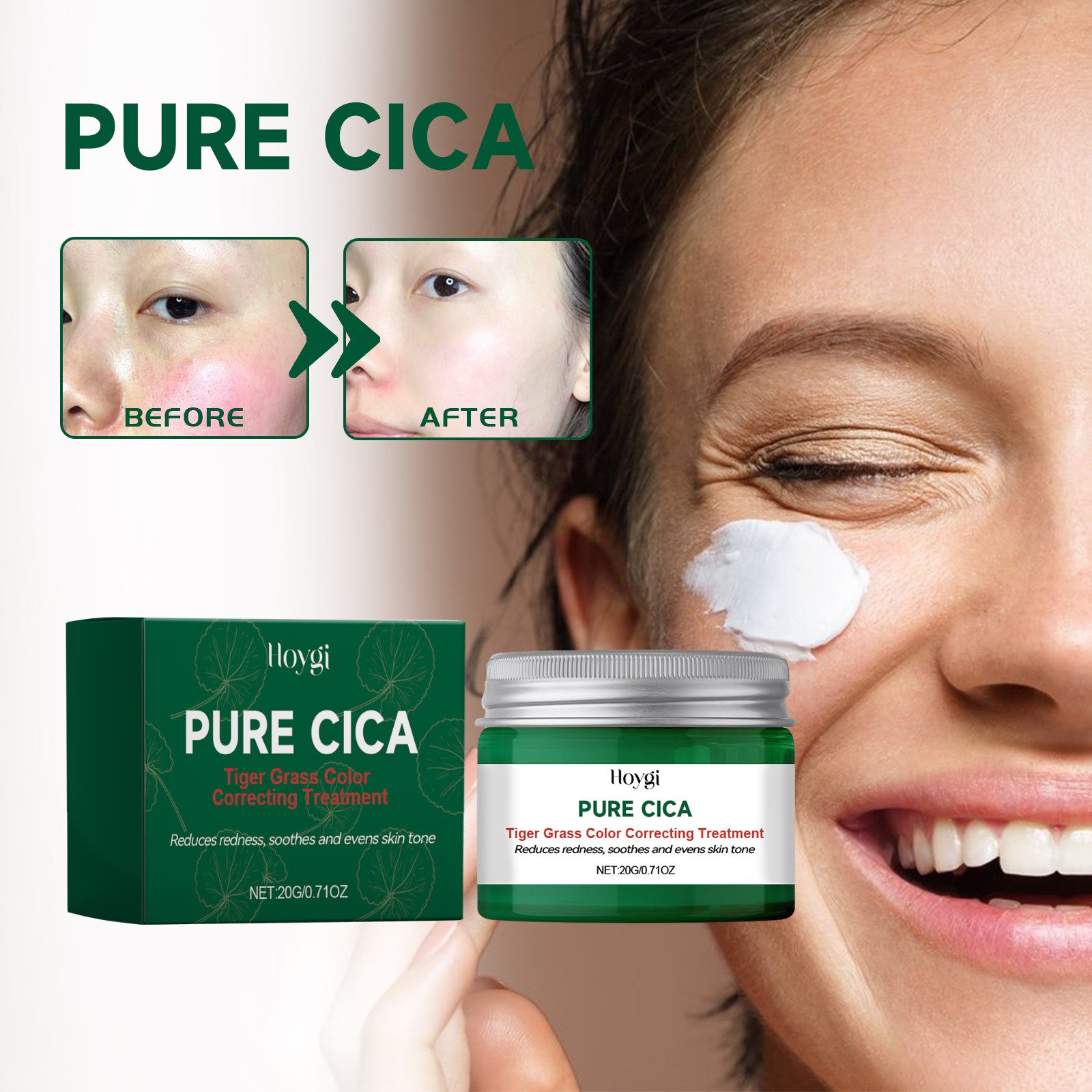 Hoygi Tiger Grass Repairing face cream Repairing pigmentation acne prevention dryness deep moisturizing and even skin tone
