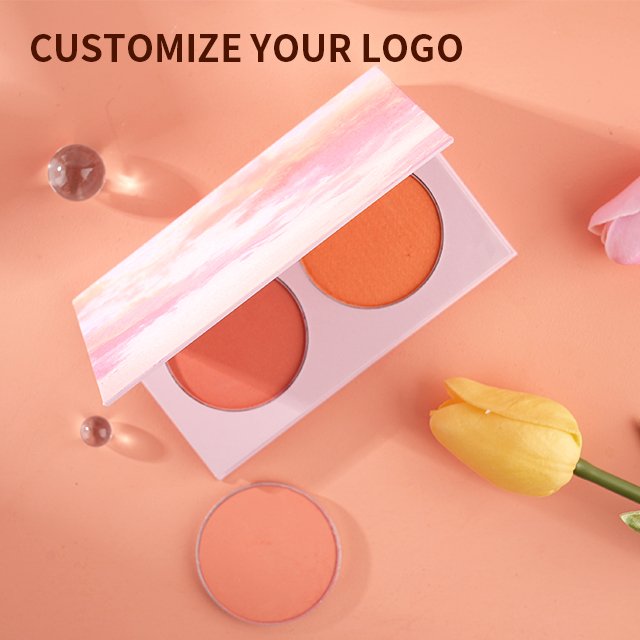 Makeup blushes multi-function pigmented blush highlighter contour makeup palette private label vegan blush palette