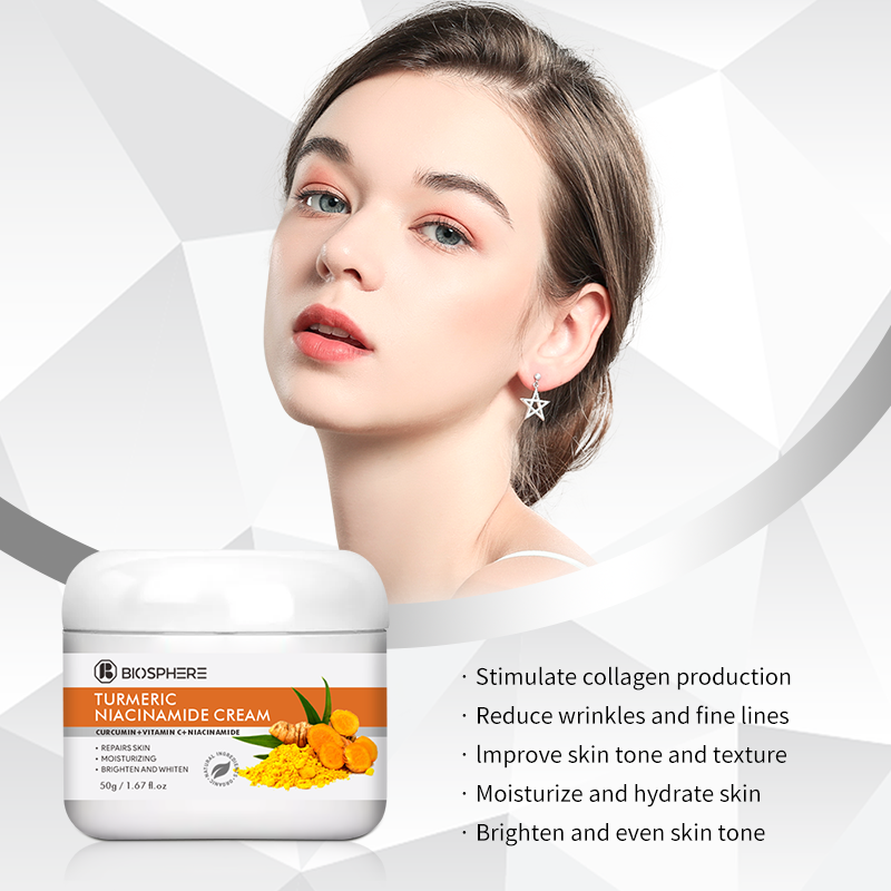 Halal Approved Skin Bleaching Cream Whitening Anti-Oxidation Moisturizer Turmeric Korean Whitening Creams For Face And Body