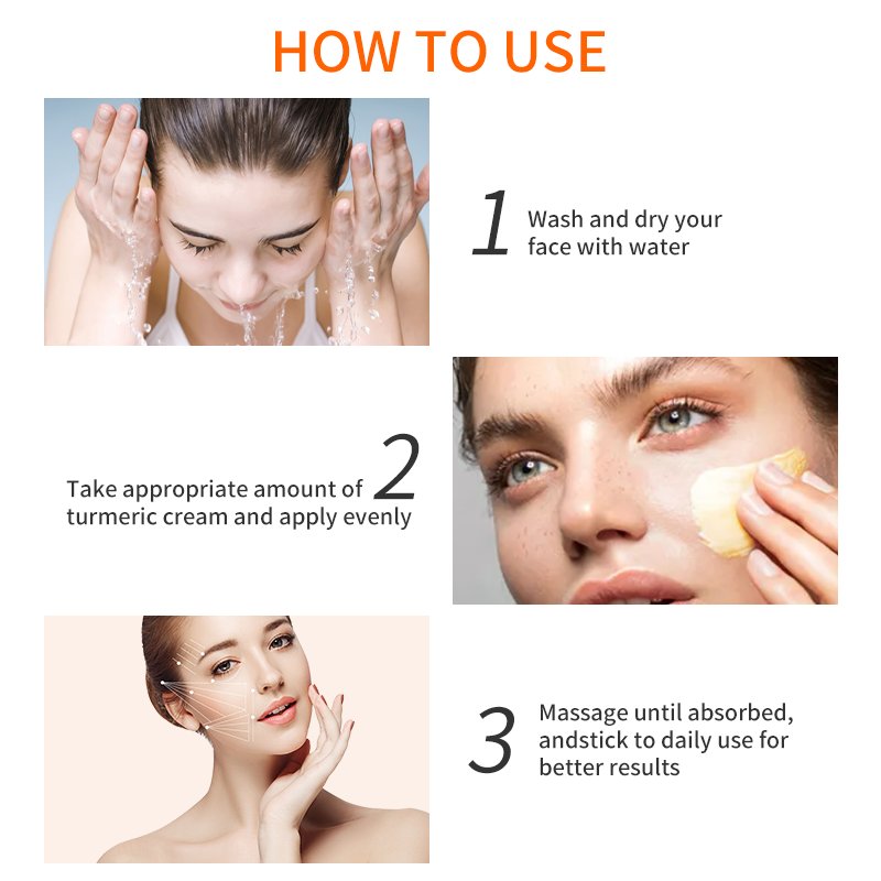 Halal Approved Skin Bleaching Cream Whitening Anti-Oxidation Moisturizer Turmeric Korean Whitening Creams For Face And Body