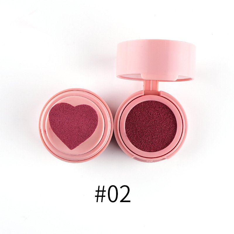 Cream Custom OEM Vegan Cruelty Free Private Label Makeup Heart Shape Blush Unique Single Tint Blush