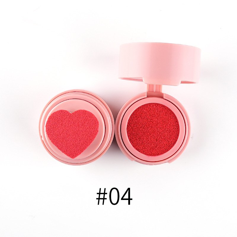 Cream Custom OEM Vegan Cruelty Free Private Label Makeup Heart Shape Blush Unique Single Tint Blush