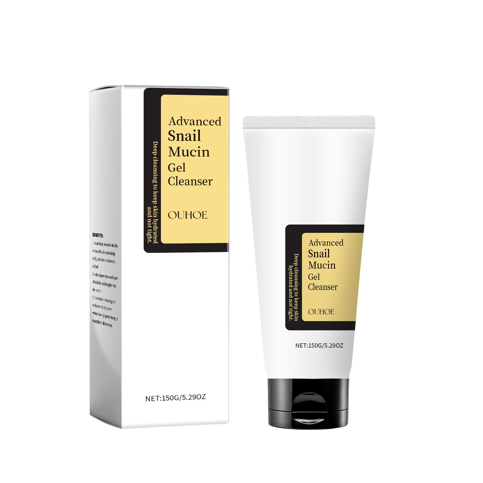 OUHOE Snail Multi effect Care Series Skin Care Set Improve Skin face cream Eye Mask essence Water Cleansing gel