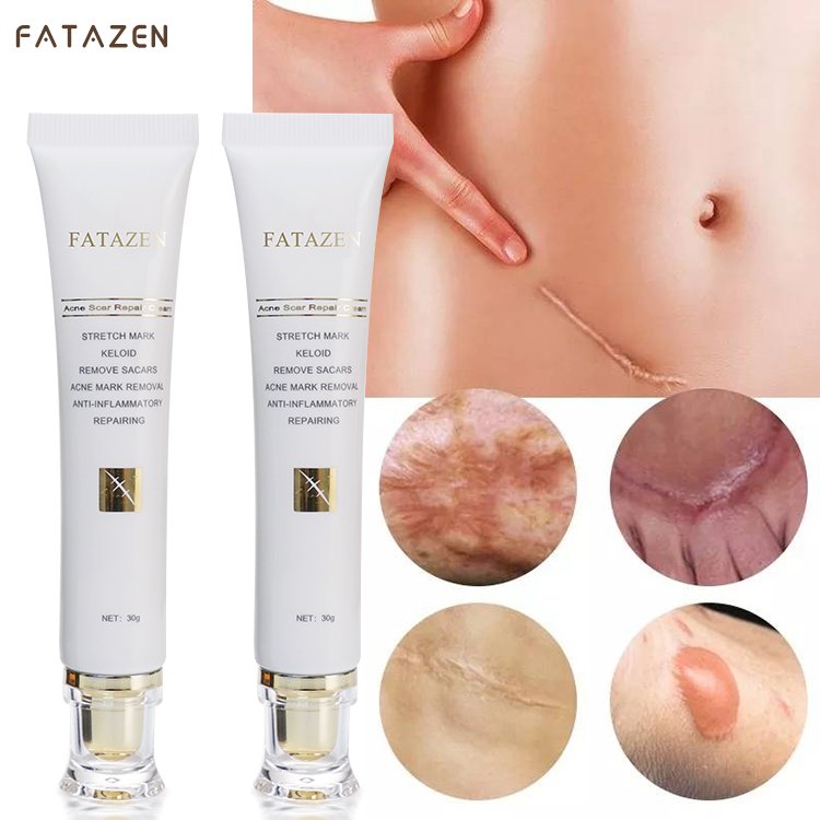 FATAZEN Herbal Effective Skin Repairing Gel Natural Acne Pimple Mark Stretch Marks Scar Removing Cream