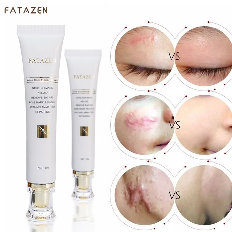 FATAZEN Herbal Effective Skin Repairing Gel Natural Acne Pimple Mark Stretch Marks Scar Removing Cream