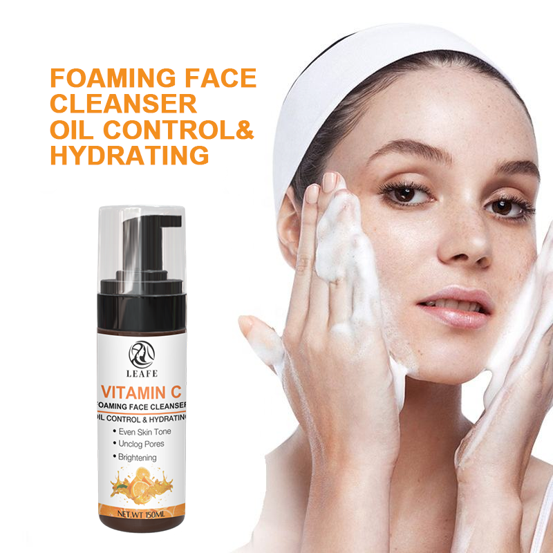 Private Label Korean Vitamin C Brightening Anti Aging Skincare Set Vitamin C Serum Face Cream Toner Cleanser Skin Care Set