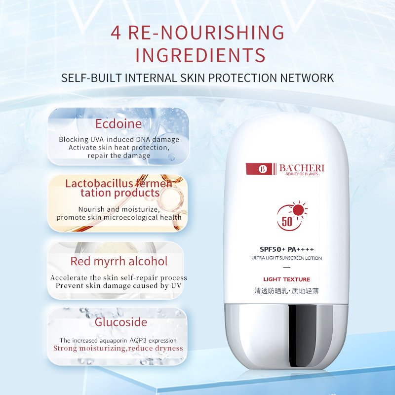 Dark Spot Removal Glucoside Repair Nourish Moisturize Sunscreen Face Cream for Glowing Skin