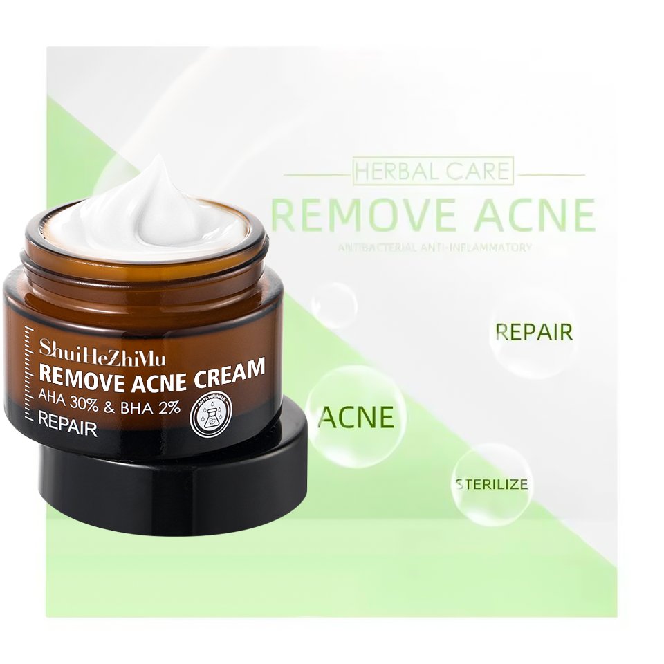 Organic Gel Anti Acne Scar Removal Face Cream With AHA BHA Herbal Smooth Remove Pimple Spot Treatment Cream